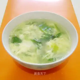 Celery egg soup
