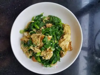 Eggs and celery leaves
