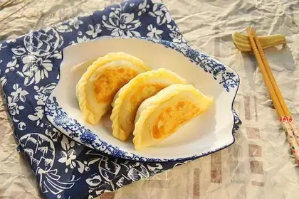 Hot noodles, duck eggs, fried dumplings