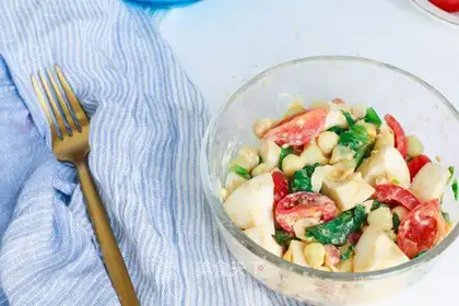 White egg corn salad