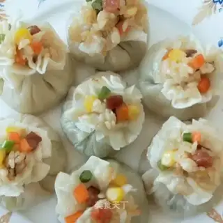 Wheat on dumplings