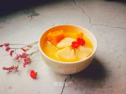 Potato pumpkin corn congee