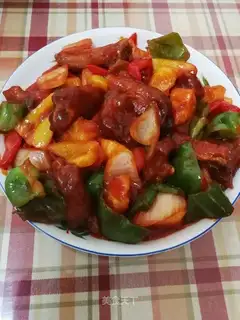 The sauced ribs