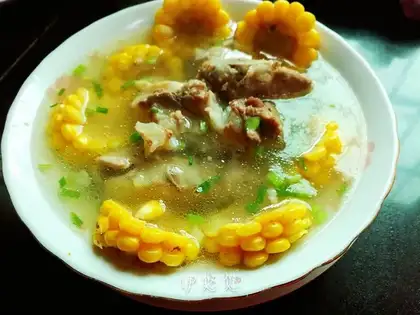 Corn bone soup