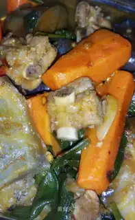 Sour and eggplant burn ribs