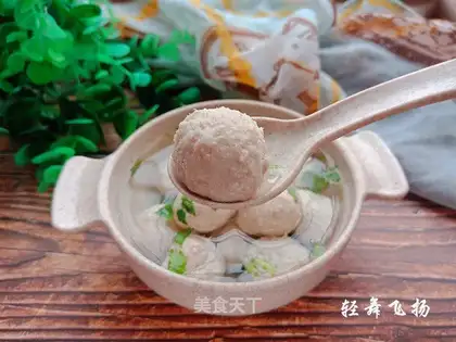 Cod pork balls