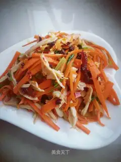 Carrot with chicken chest