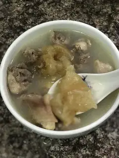 Plum chicken soup