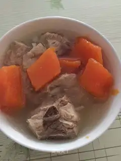 Pumpkin chop soup