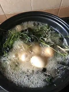 Eggs made from ground dishes