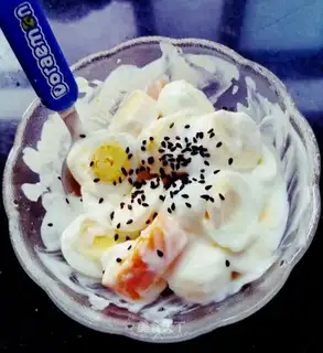 Mango banana egg salad