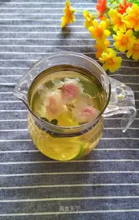 Lemon mint cherry tea
