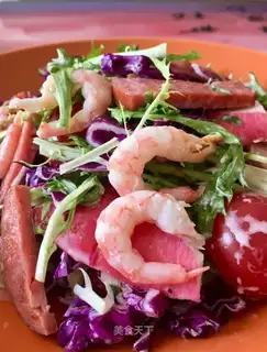Sweet shrimp salad