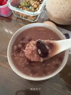 Red bean date congee