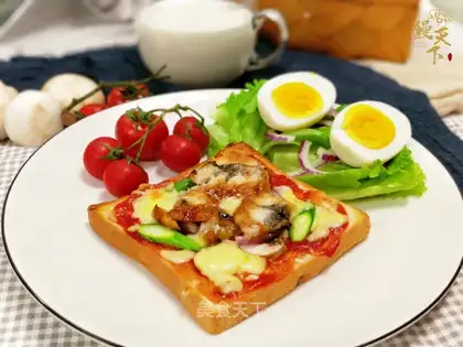 Mini eel toast