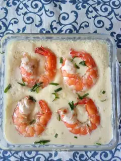 Shrimp chicken cake