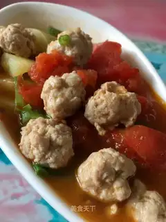 Tomato potato dumplings