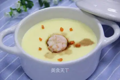 Shrimp steamed eggs