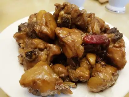 A red roasted chicken