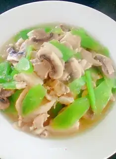 Mushroom fried meat