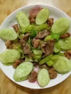 Pilla pepper, pork and meat