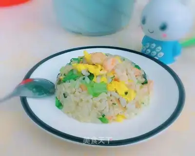 Shrimp vegetable egg fried rice