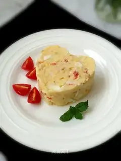 Shrimp egg potato salad