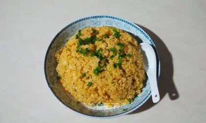 Spicy sauce and rice