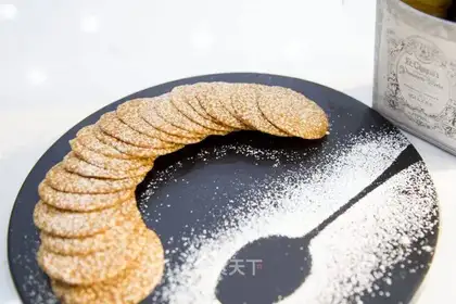 Sesame pancakes
