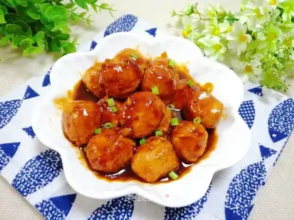 Sweet chicken meatballs