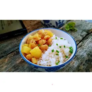 Five curry potatoes