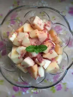 Sweet melon yogurt salad