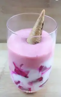 The Dragon of the Heart strawberry milkshake