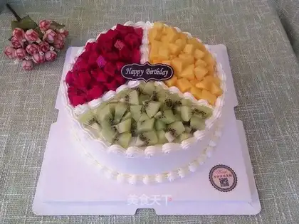Eight inches of fruit cake
