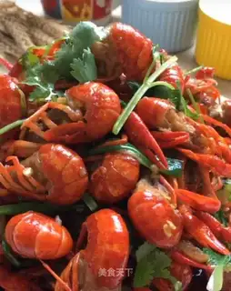Red burning lobster