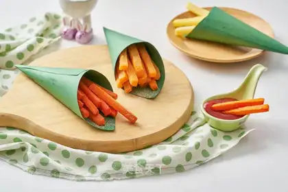 Finger and vegetables