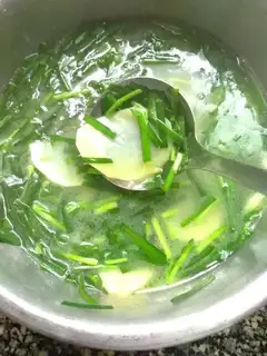 Potato pickles soup