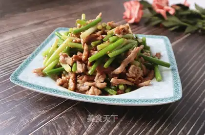 Garlic fried meat