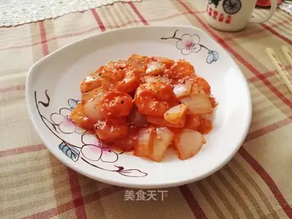 Cheese and shrimp