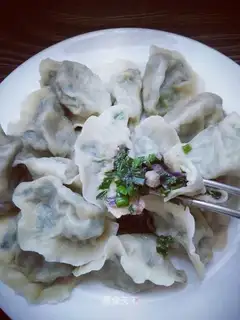 Pork pickles, blue dumplings