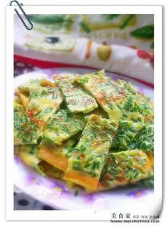chive flower egg cake
