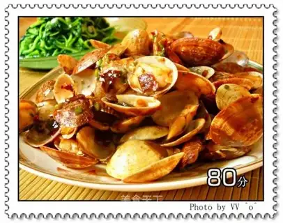 stir-fried clams with black bean sauce