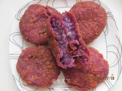 Purple potato cake