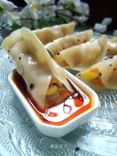 Corn and pork pot stickers
