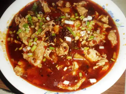 boiled pork slices