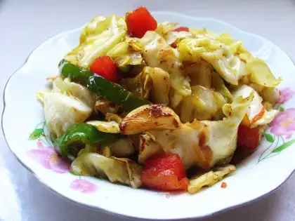shredded cabbage