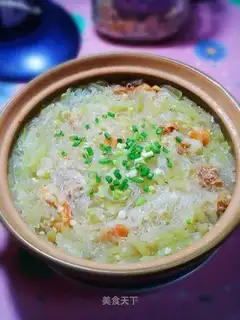 Zucchini, shrimp and vermicelli casserole