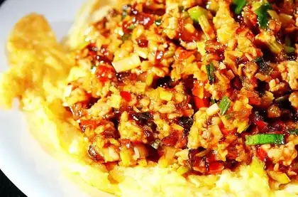 Fish flavored omelet