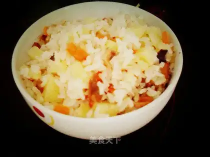 Assorted vegetable braised rice