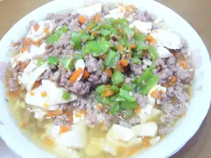 Minced pork and tofu